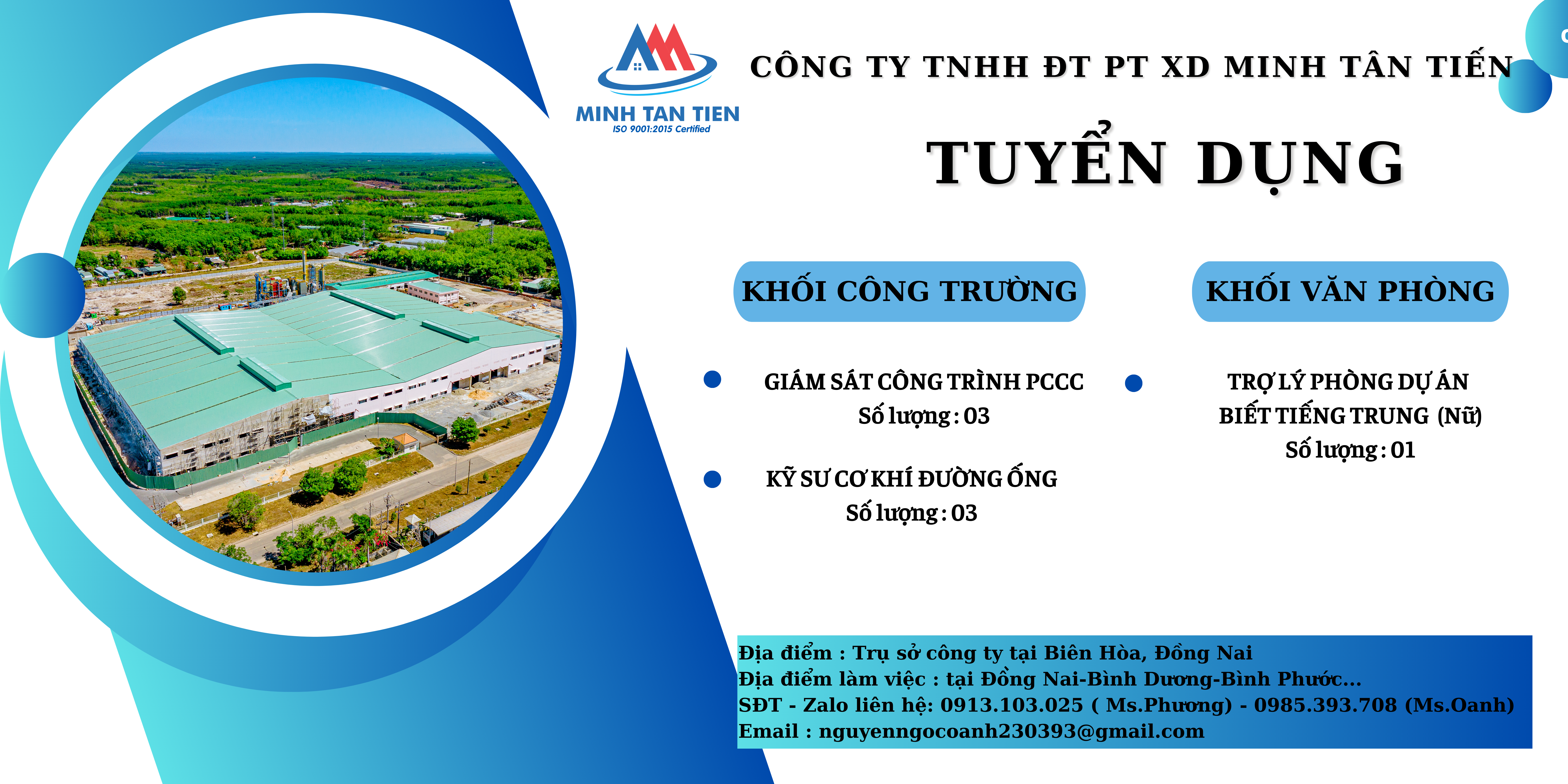 TUYỂN DỤNG KỸ SƯ CƠ KHÍ ĐƯỜNG ỐNG