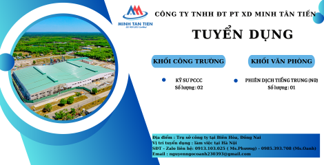 TUYỂN DỤNG KỸ SƯ PCCC ( LÀM VIỆC TẠI HÀ NỘI)